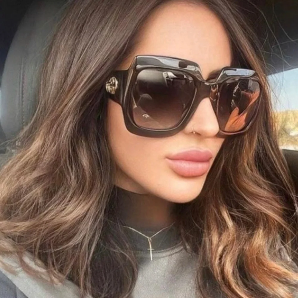 NEW GG0053SN 001 GUCCI WOMEN’S SUNGLASSES GG0053S 001 BLACK SUNGLASSES GG0053S - Picture 7 of 14